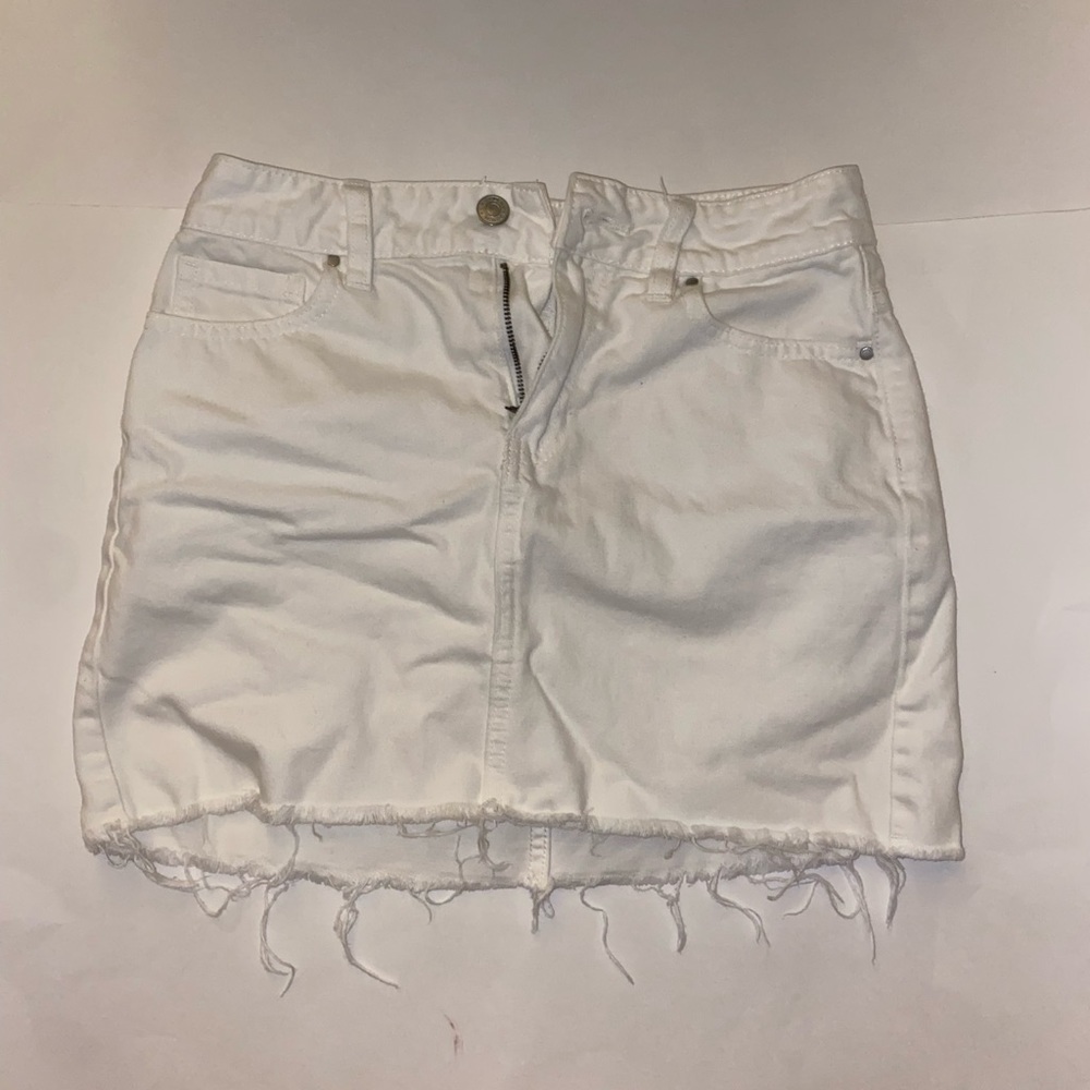 Pacsun White Denim Mini Skirt